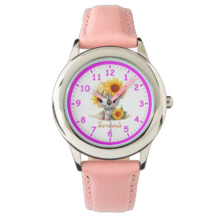 Montre Super Cute Unicorn avec Sunflower Enfants