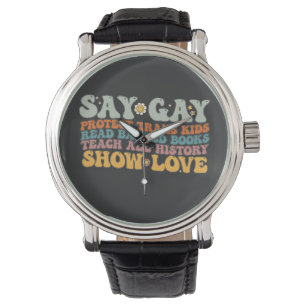 Montre Super LGBT Dis Gay Protéger les enfants trans Lect