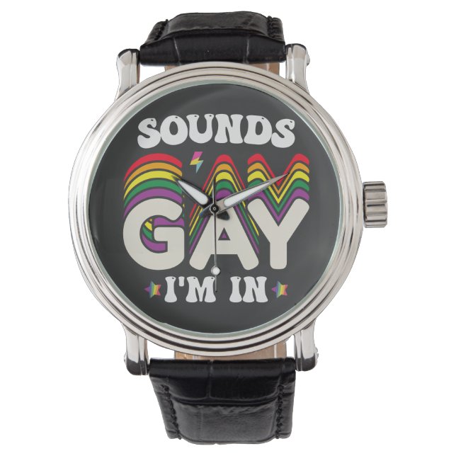 Montre Super LGBT Pride Sonne Gay I In (devant)