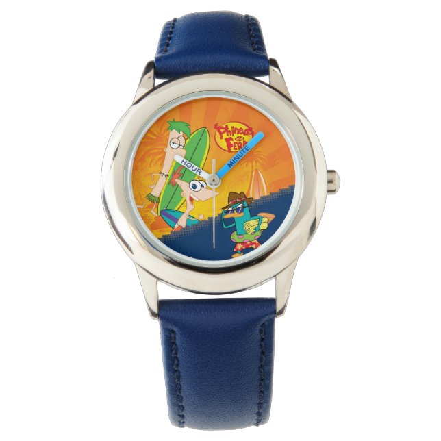 Montre Surf Phineas, Ferb et Agent P (devant)