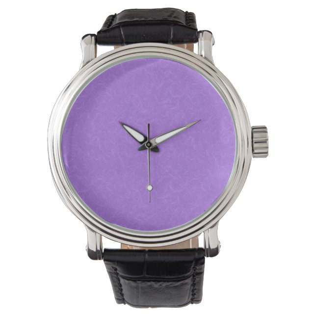 Montre Surface violette texturée avec motif tourbillonnan (devant)