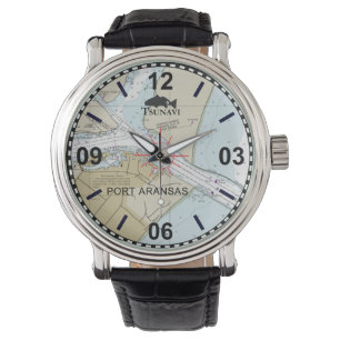 Montre Surveillance de la carte marine Port Aransas