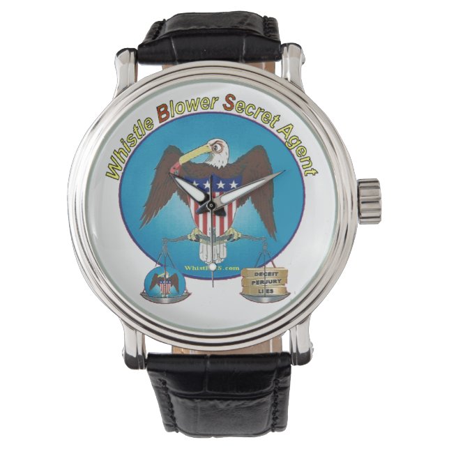 Montre Surveillance de l'agent secret du lanceur d'alerte (devant)