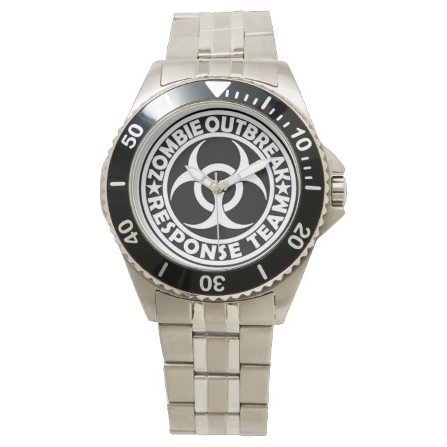 Montre Surveillance de l'épidémie de zombie (devant)