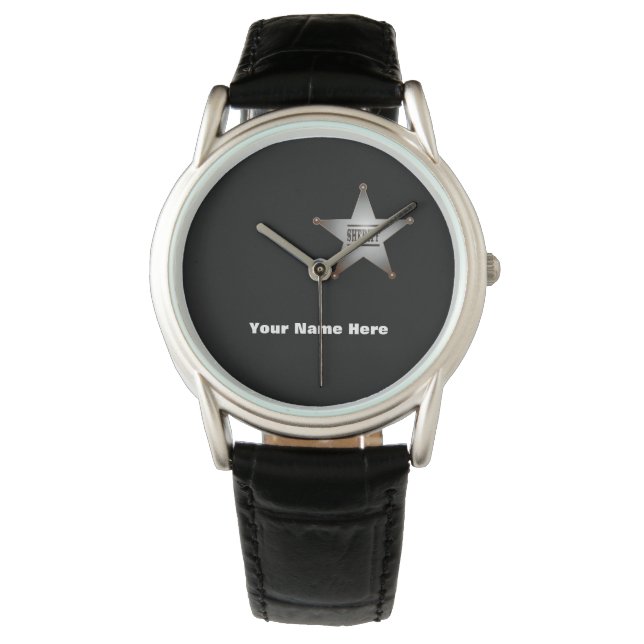 Montre Surveillance de police du shérif adjoint personnal (devant)