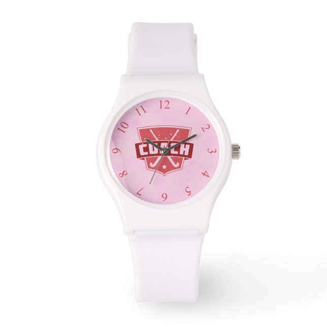 Montre Surveillance du bouclier des entraîneurs de hockey (Recto)