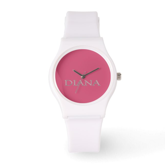 Montre Surveillance du nom personnalisé Diana (Recto)