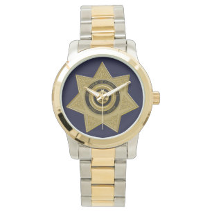 Montre Surveillance du poignet de l'insigne de l'agent co