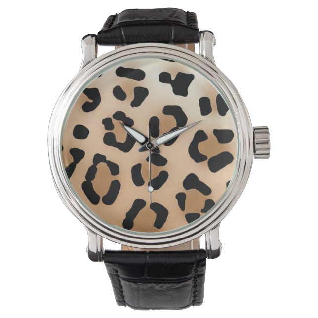 Montre Surveillance Empreinte de léopard (devant)
