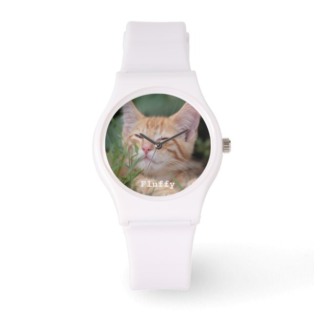 Montre Surveillance personnalisée de la photo pour animau (Recto)