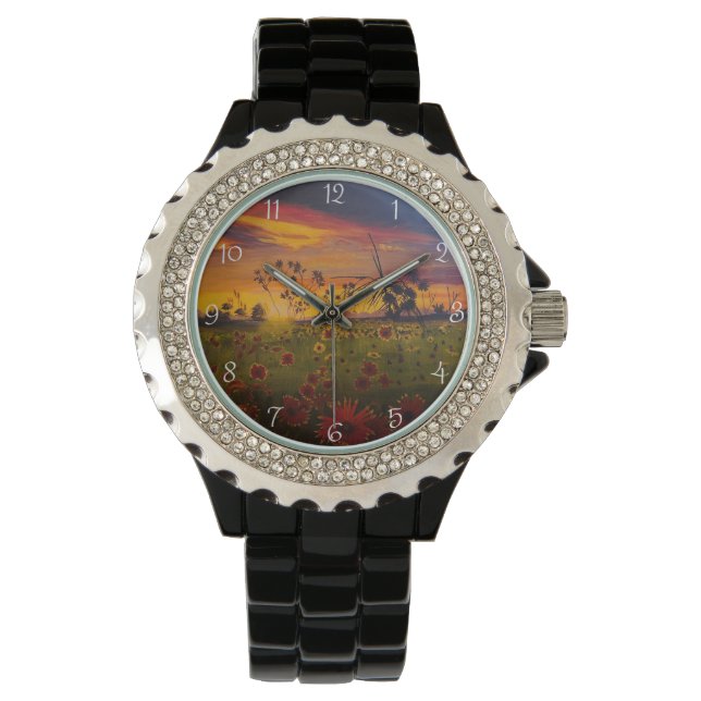 Montre Susans aux yeux noirs, original par Gary Poling (devant)