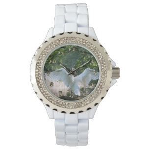 Montre Swan avec ailes étalées