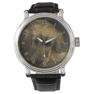 Montre Sweet Dog - Golden Retriever en Sepia Tones