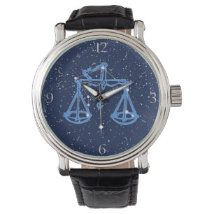 Montre Symbole astrologique de la bibliothèque et constel