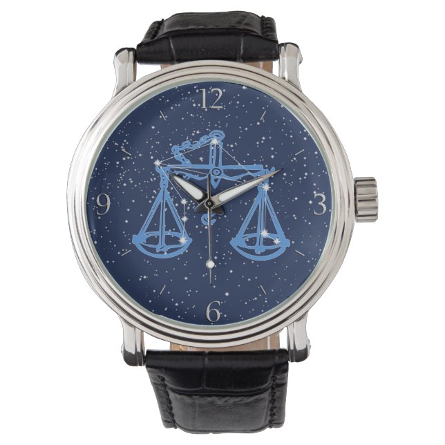 Montre Symbole astrologique de la bibliothèque et constel (devant)