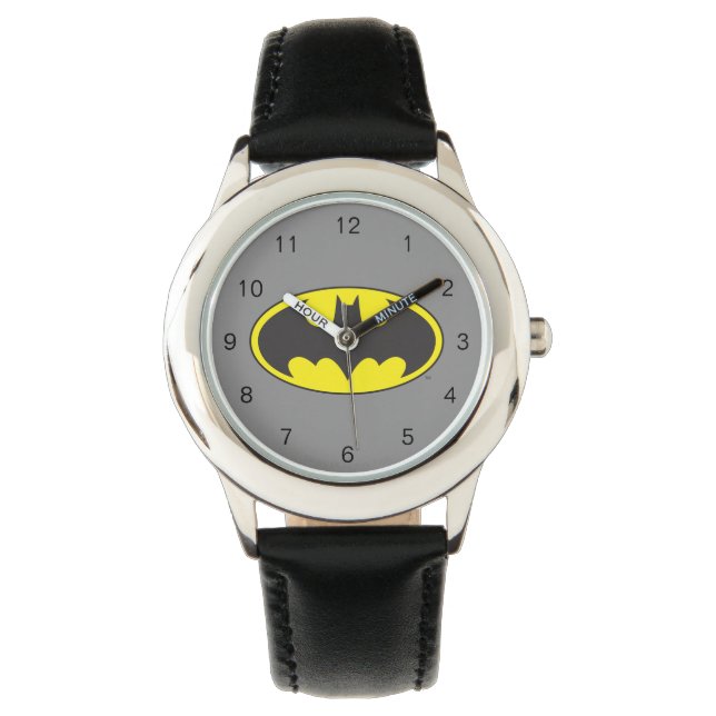 Montre Symbole Batman | Logo Oval de chauve-souris (devant)