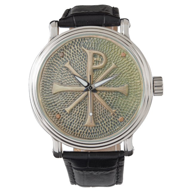 Montre Symbole croix byzantine métal médaillon histoire a (devant)