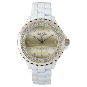 Montre Symbole de Caduceus chic   Infirmières et infirmie