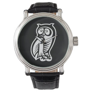 Montre Symbole de hibou blanc
