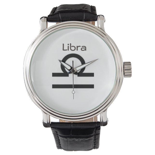 Montre Symbole de la Libra du Zodiaque. Mesdames Montres. (devant)