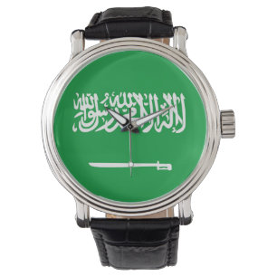 Montre symbole de nation de drapeau de pays de l'Arabie