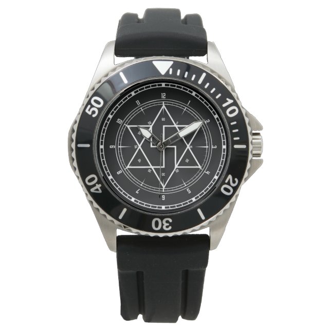 Montre Symbole de protection de la géométrie sacrée (devant)