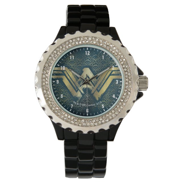 Montre Symbole d'or brossé Wonder Woman (devant)