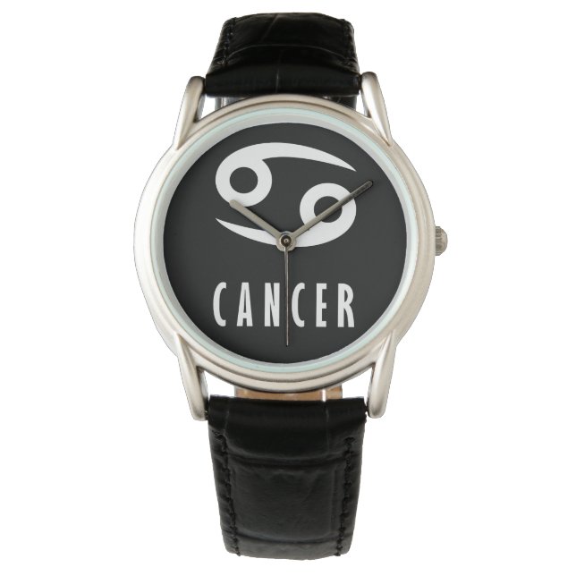 Montre Symbole du cancer du zodiaque (devant)