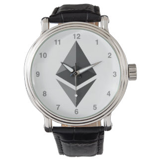 Montre Symbole Ethereum Logo Crypto Cryptomonnaie Cryptos