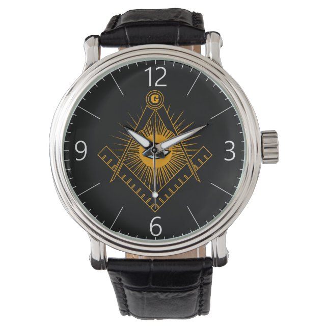 Montre Symbole franc-maçonnerie (devant)