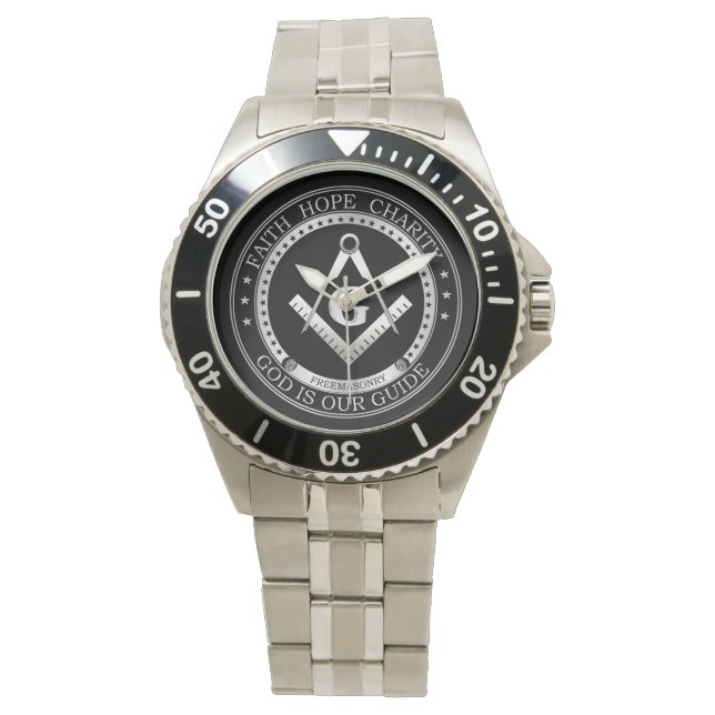 Montre Symbole franc-maçonnerie (devant)