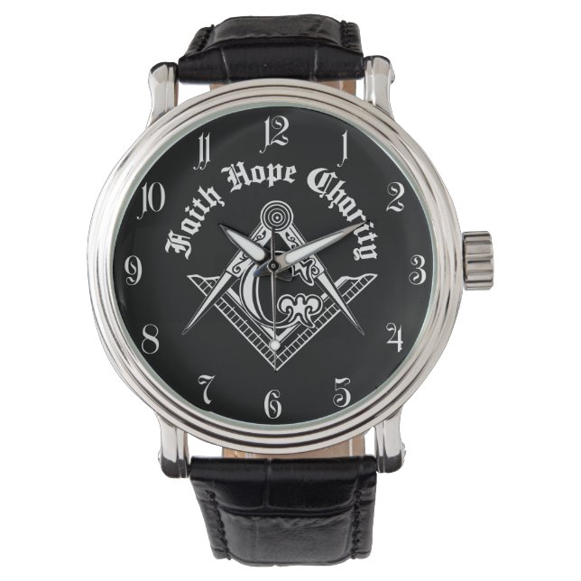 Montre Symbole franc-maçonnerie (devant)