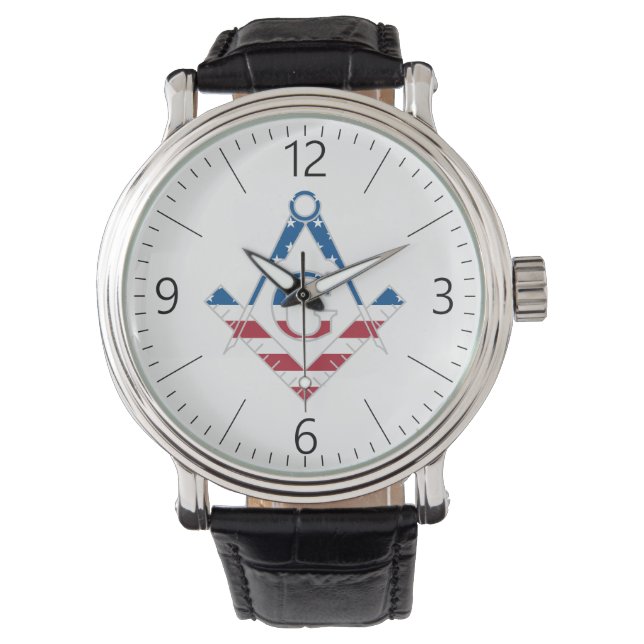 Montre Symbole Freemasonic des États-Unis (devant)