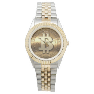 Montre Symbole logo Bitcoin Cryptomonnaie Crypto Watch