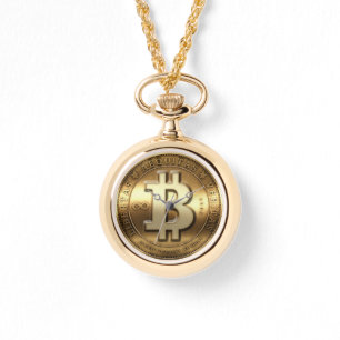 Montre Symbole Logo Bitcoin Or Cryptomonnaie Watch