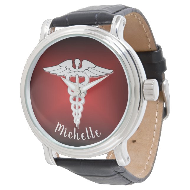 Montre Symbole Médicale Femme personnalisée Infirmières D (Incliné)