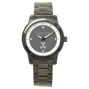 Montre Symbole Médicale RN personnalisé Infirmière diplôm