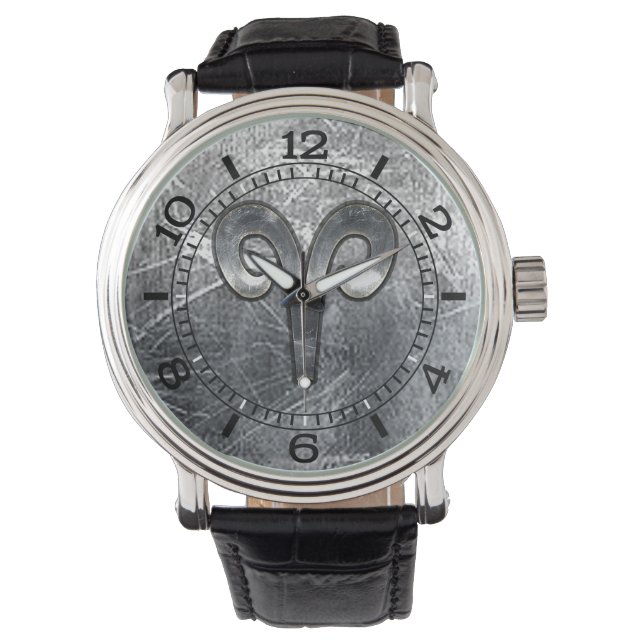 Montre SYMBOLE Zodiaque Aries Boîte à outils de style ind (devant)