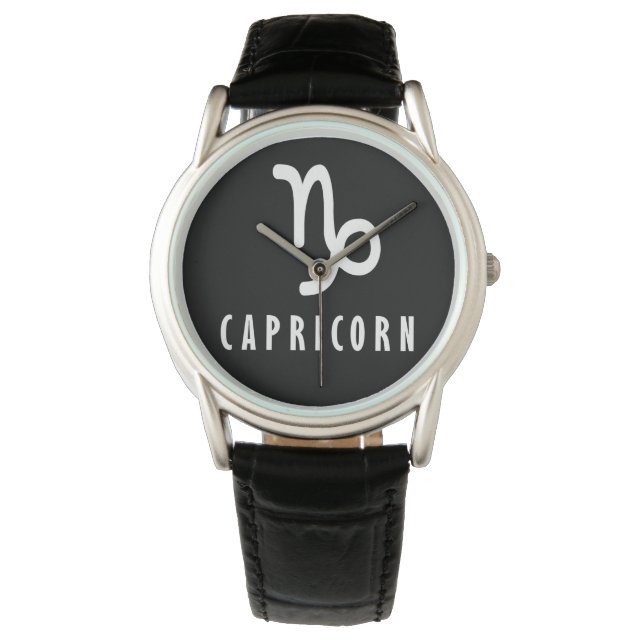 Montre Symbole zodiaque de Capricorne (devant)