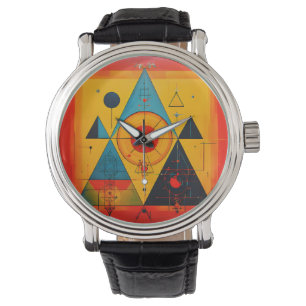Montre Symboles géométriques Abstrait #01