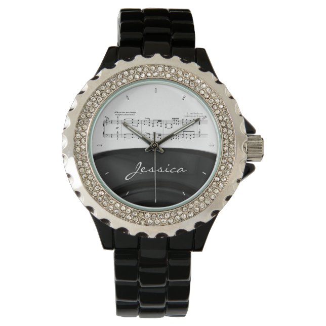Montre Symphonie Beethoven #9 (Noir) (devant)