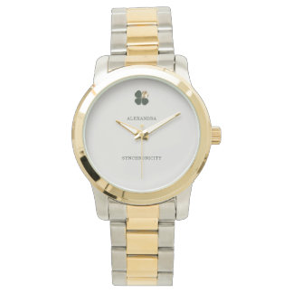 Montre Synchronicity Gold Clover Luxe Oversized Power