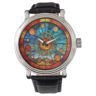 Montre Système solaire en verre tendu