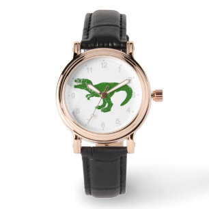 Montre T rex dinosaure - Choisissez la couleur arrière - 