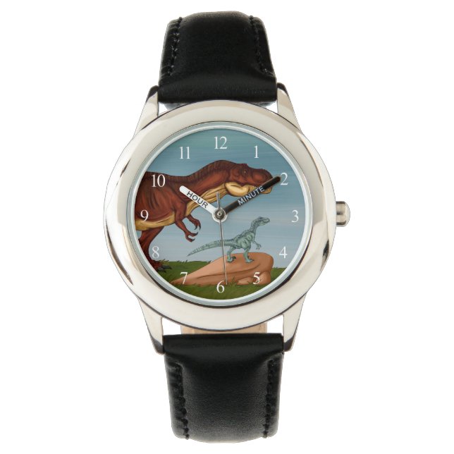 Montre T-Rex et Velociraptor (devant)