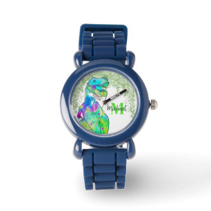 Montre T-Rex personnalisé coloré 