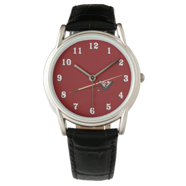 Montre Table de billard Maroon (devant)