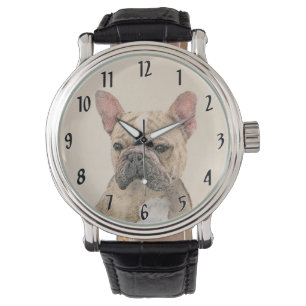 Montre Tableau Français Bulldog (Sable) - Joli Original D