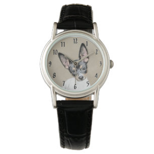 Montre Tableau Rat Terrier - Cute Original Chien Art