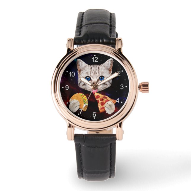 Montre Taco, Chat et pizza (Recto)